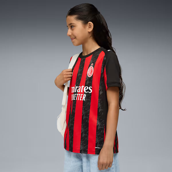 Puma AC Milan 2025-26 Home Jersey - Youth