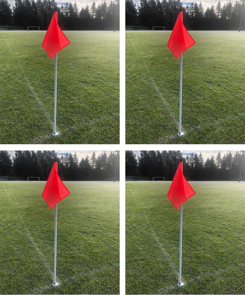 Soccer City Two Piece Corner Flag (set of 4)