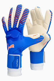 Puma Ultra Hybrid Goalkeeper Gloves (Blue) - Adult