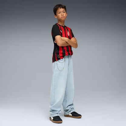 Puma AC Milan 2025-26 Home Jersey - Youth