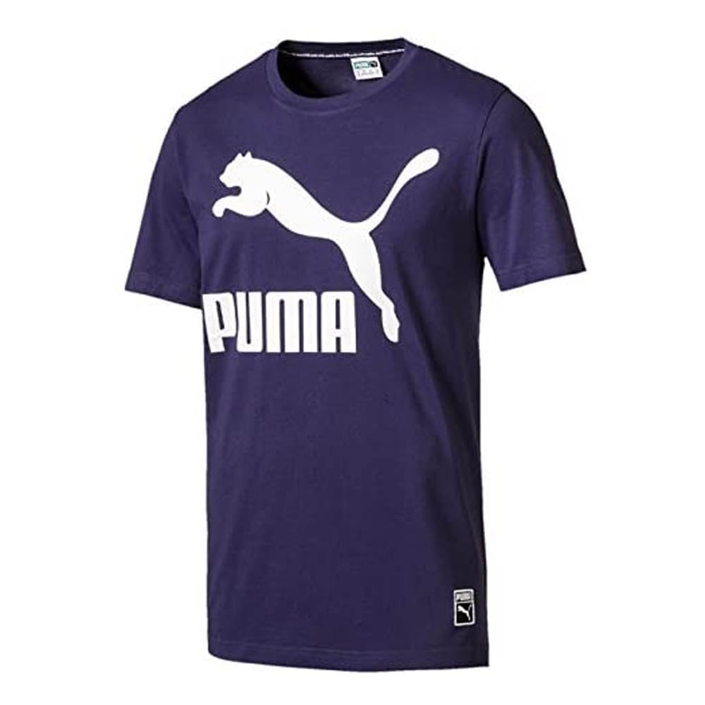 Puma Logo Tee (Navy Blue) - Adult