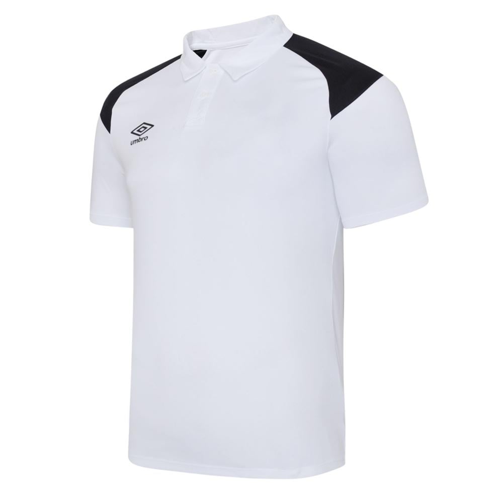 Umbro Glint Poly Polo Shirt (White) - Adult
