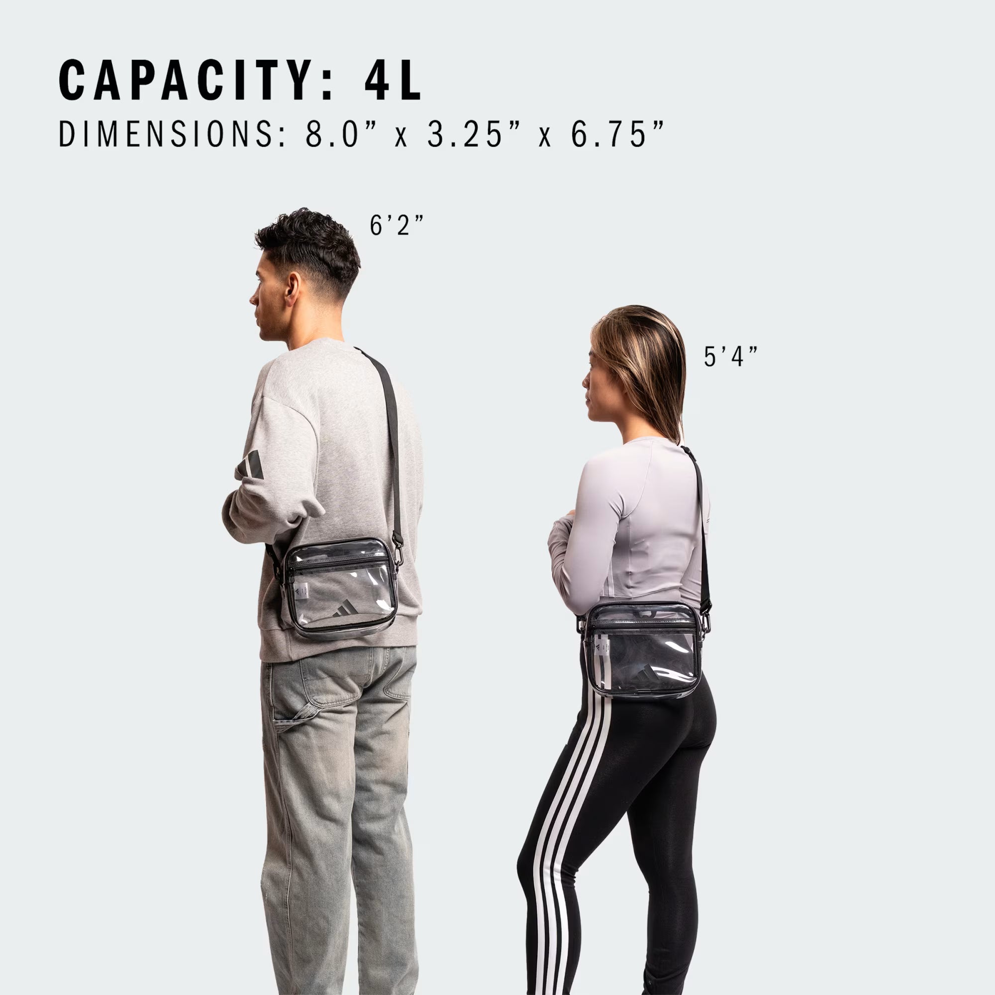 Adidas Clear Stadium Crossbody Bag