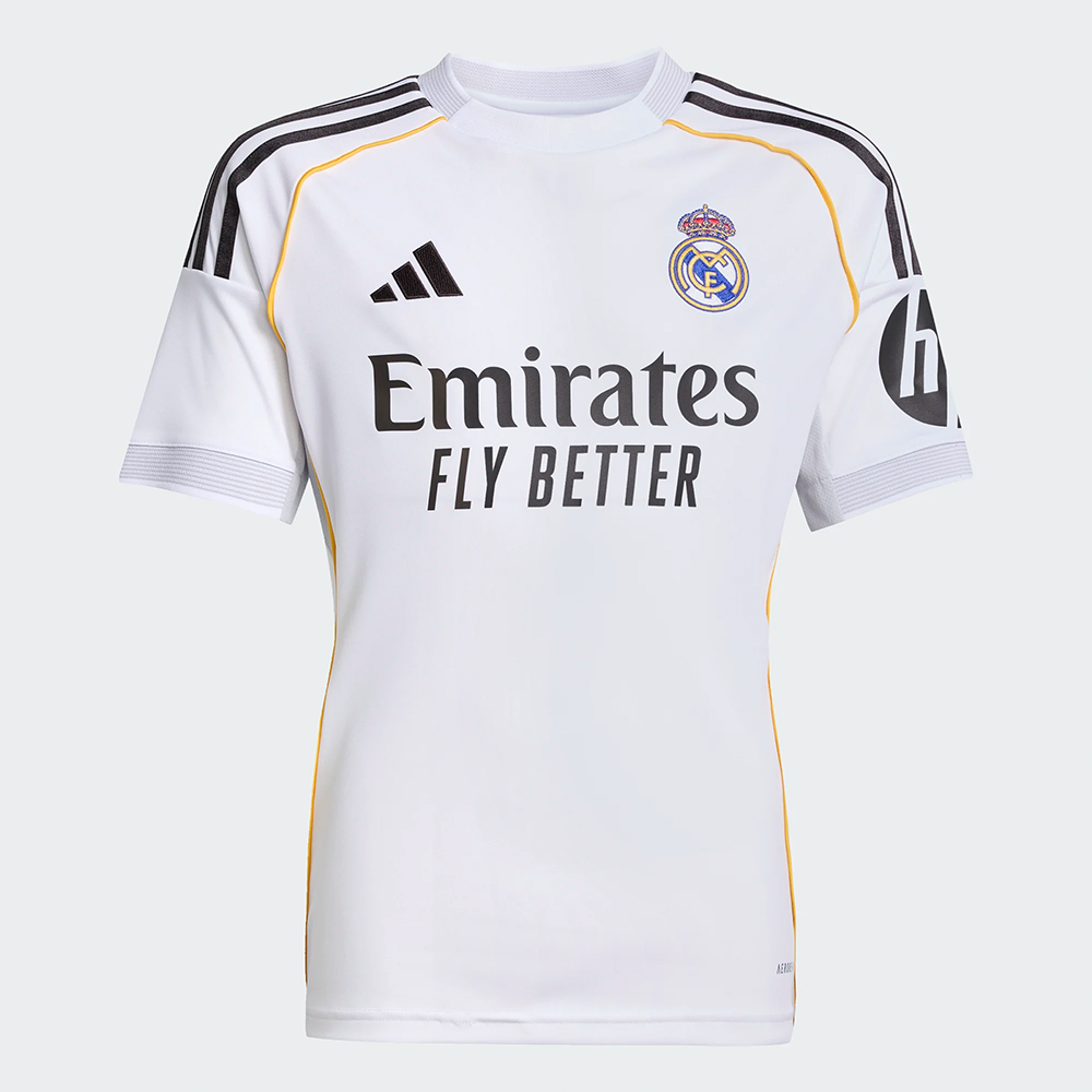 Adidas Real Madrid 2025-26 Home Jersey - Youth
