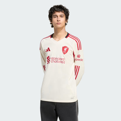 Adidas Liverpool FC 2025-26 Long Sleeve Away Jersey - Adult