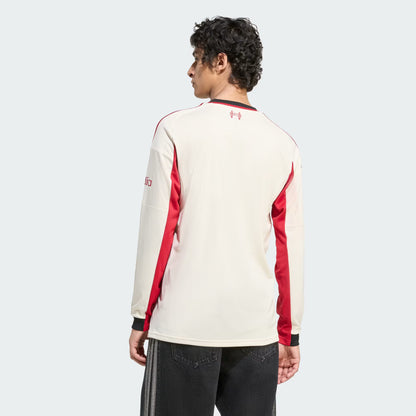 Adidas Liverpool FC 2025-26 Long Sleeve Away Jersey - Adult