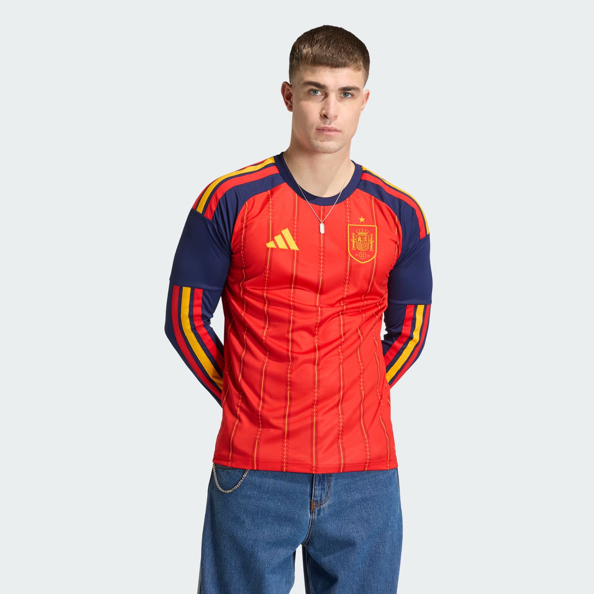 Adidas Spain 26 Home Long Sleeve Jersey - Adult