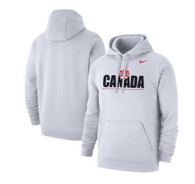 Nike Canada Club Fleece Hoodie White - Men's